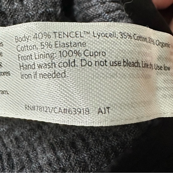 Eileen Fisher Women’s Snap Button Collared Coat | Grey | Size Small - Picture 7 of 7